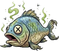 Dead fish (not unlocked yet) : Ridiculous weapon, 8 damage, can stun everyone (15%). Dead fish