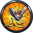 Banana peel (not unlocked yet) : Special move, triggers once per fight. Banana peel